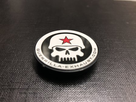 Guerrilla popsocket met wit-zwart Skull logo