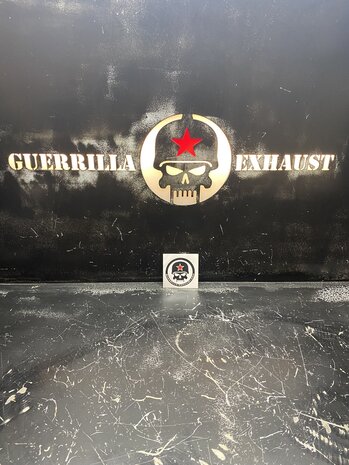 Guerrilla Skull sticker - rond