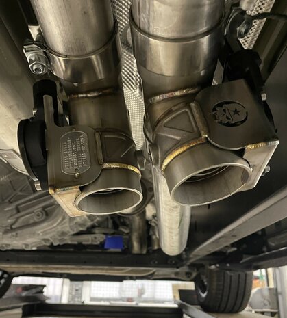 Dodge RAM 2025+ 3.0L i-6 Twin Turbo High-Output Hurricane custom fit dual Guerrilla Bypass, Inclusief Testpipe